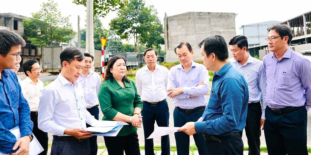 Đoàn khảo sát Khu nhà ở xã hội, KCN Bình Minh.